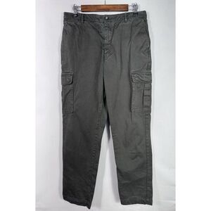 Maison‎ Standards Men's Size 40 Dark Green Twill Cargo Pants